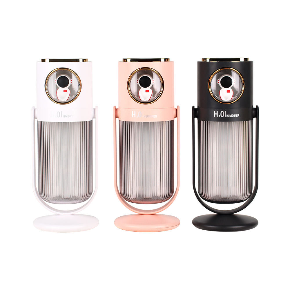 Mini Double Jet Spray Silent Humidifier，Mini Air Purifier, Magic Crystal Double Jet Humidifier