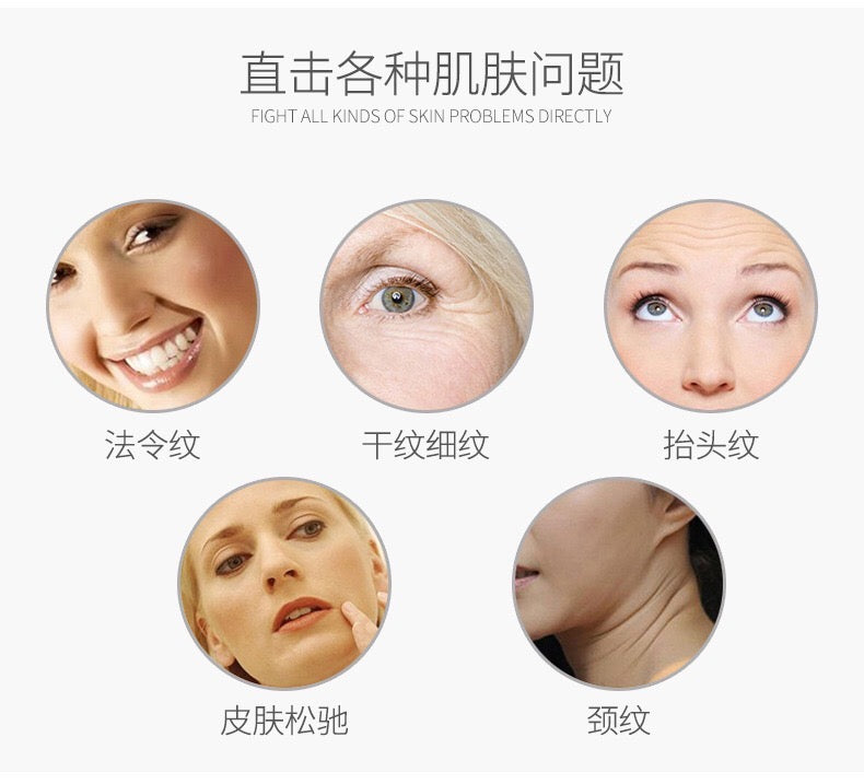 Neck tightening care device, neck wrinkle removal introduction device, facial nasolabial folds home color light beauty neck device