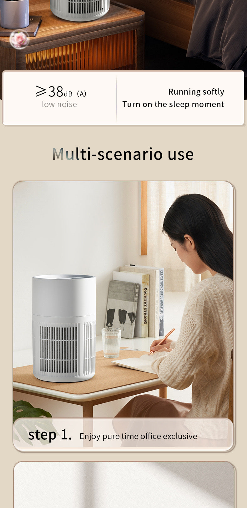 Bacteria Aldehyde Removal Air Purifier